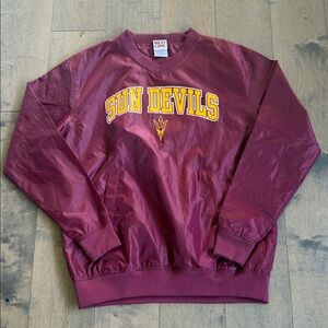 Vintage Arizona Sun Devils Red Oak Sportswear Windbreaker Bomber Jacket ASU